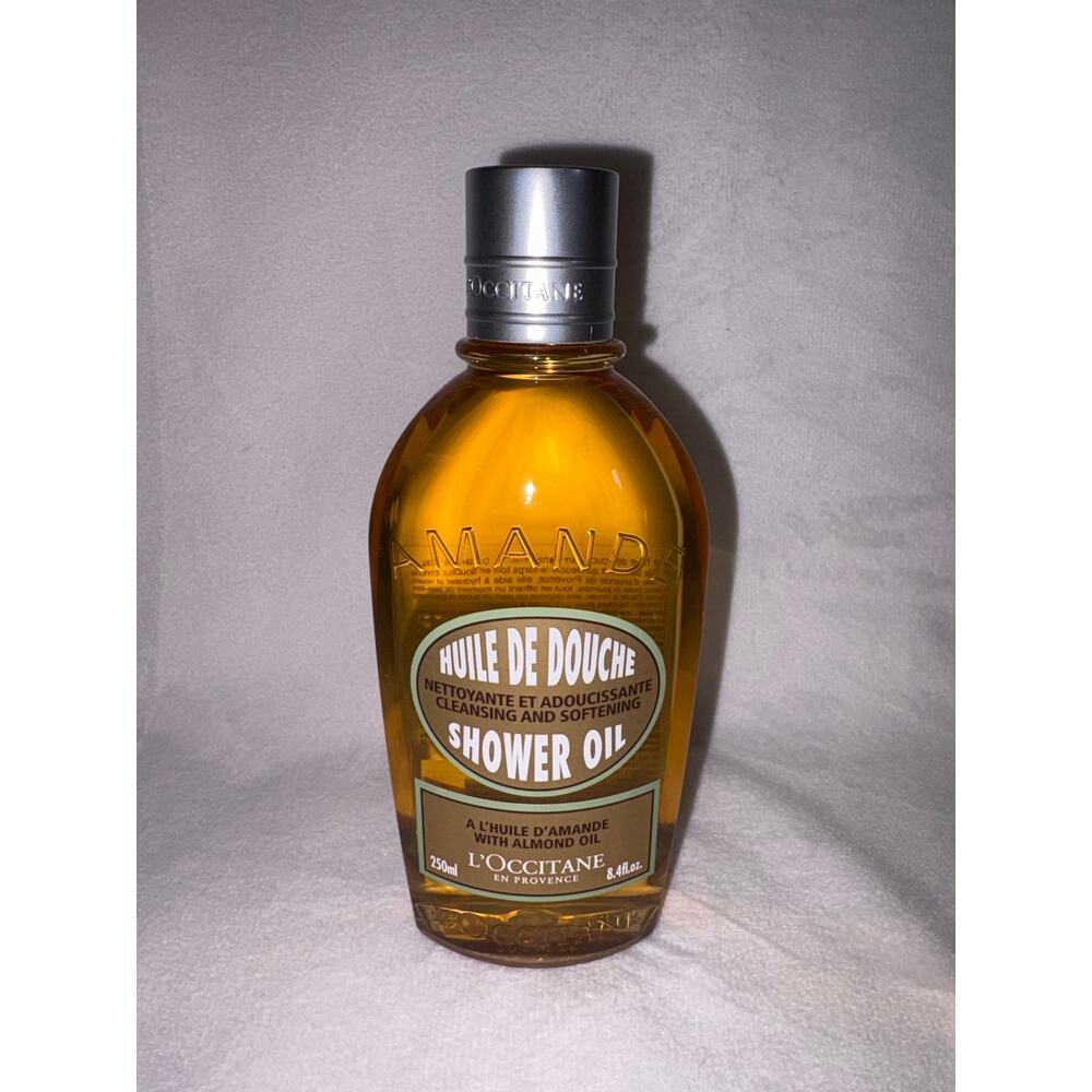L'Occitane Almond Shower Oil Cleansing, Softening 8.4 oz